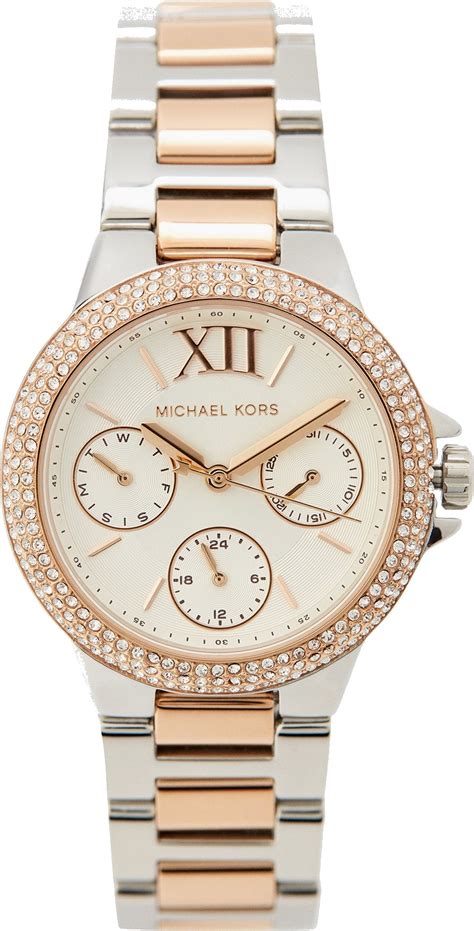 michael kors camille glitz watch silver|michael kors camille watch.